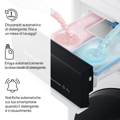 Samsung Lavatrice BESPOKE AI™ Ecodosatore 11Kg WW11DB7B94GEU3