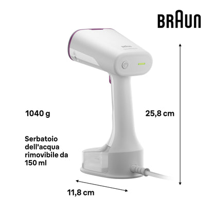 BRAUN PED GS5011PU | CASA | FERRI DA STIRO | FERRO VERTICALE | STIRATORE VERTICALE 1200W QUICKSTYLE