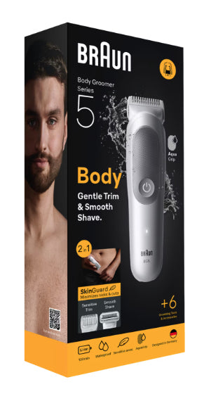 BRAUN PED BG5550 | CURA PERSONA | DEPILATORI | DEPILATORI | BODY GROOMER UOMO RIC.AUT.100MIN IMPERME