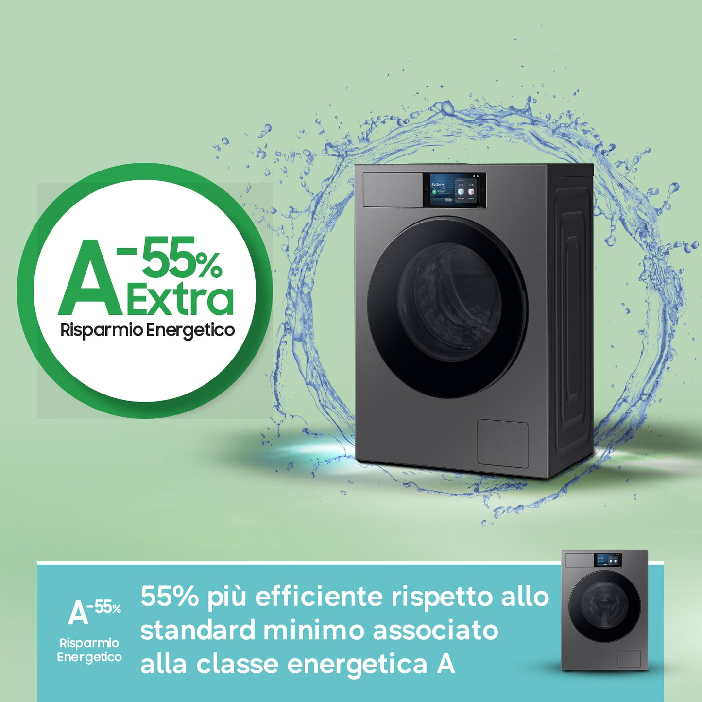 SAMSUNG BIANCO WF90F09C4SU3 | LAVATRICI | LAVATRICI CARICO FRONTALE | LAV. C/FRONTALE 9-9,99KG | LAV
