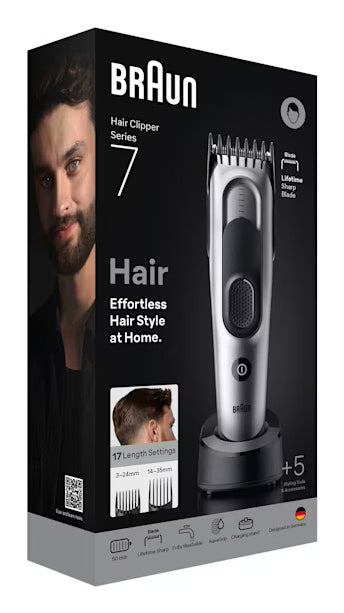 BRAUN PED HC7590 | CURA PERSONA | RASATURA | REGOLA CAPELLI | REG.CAPELLI 17REG.3-24MM/14-35MM+2PET+
