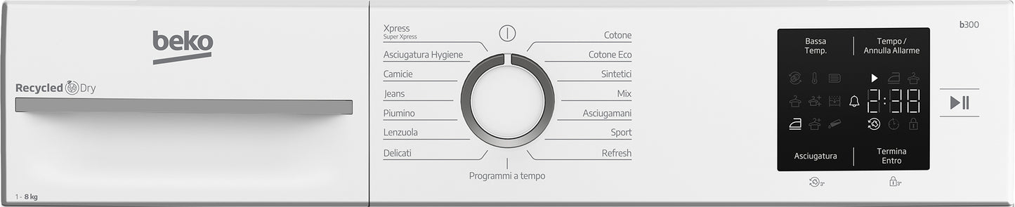 BEKO BIANCO BMTR38W | ASCIUGATRICI | ASCIUGATRICI POMPA DI CALORE | ASCIUG. POMPA DI CALORE 8-8,99KG