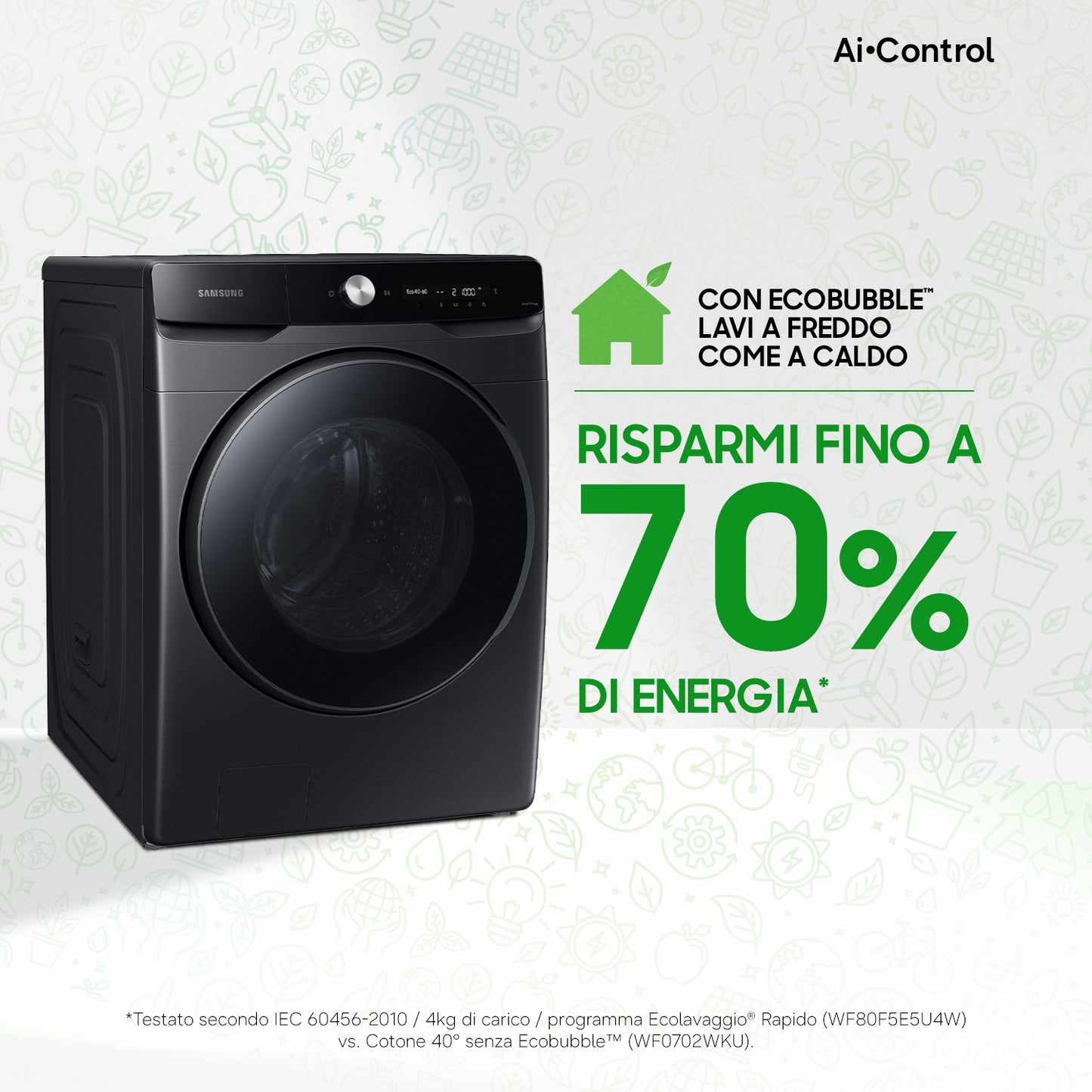 SAMSUNG BIANCO WF20DG8650BVU3 | LAVATRICI | LAVATRICI CARICO FRONTALE | LAV. C/FRONTALE 12KG-MORE |