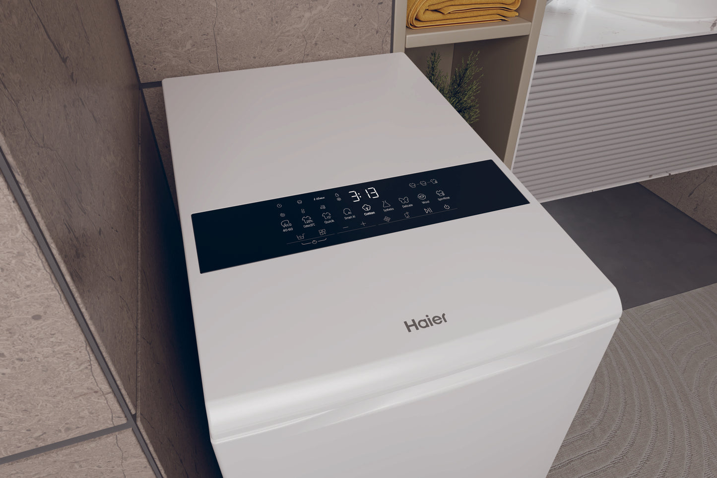 HAIER BIANCO HW90BPD13386US | LAVATRICI | LAVATRICI CARICO DALL'ALTO | LAV. C/ALTO 8KG-OLTRE | LAV.C