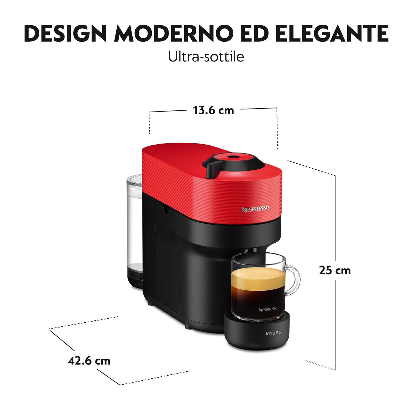 KRUPS PED XN9205K | CAFFE' | M.CAFFE' ESPRESSO PORZIONATO CHIUSO | M.CAFFE A CAPSULE | M.CAFFE' CAPS