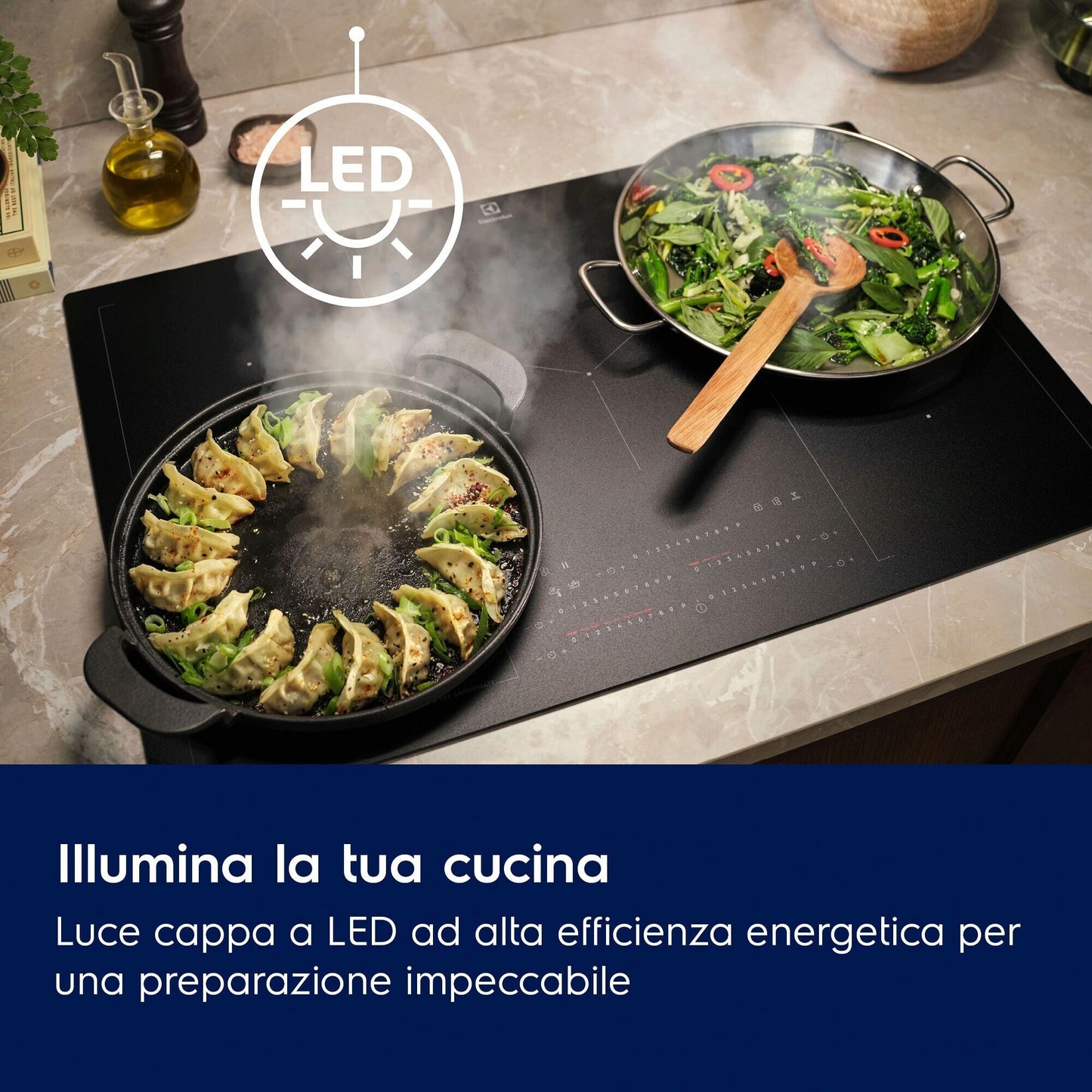 Electrolux BI   KFEC12X   | Null Drip Base - Cappa anticondensa integrata con veletta _ 120 cm; Port