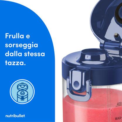 NUTRIBULLET PED NBP003NBL | CUCINA | PREPARAZIONE CIBI | FRULLATORI | FRULLATORE PORTATILE WLSS BICC
