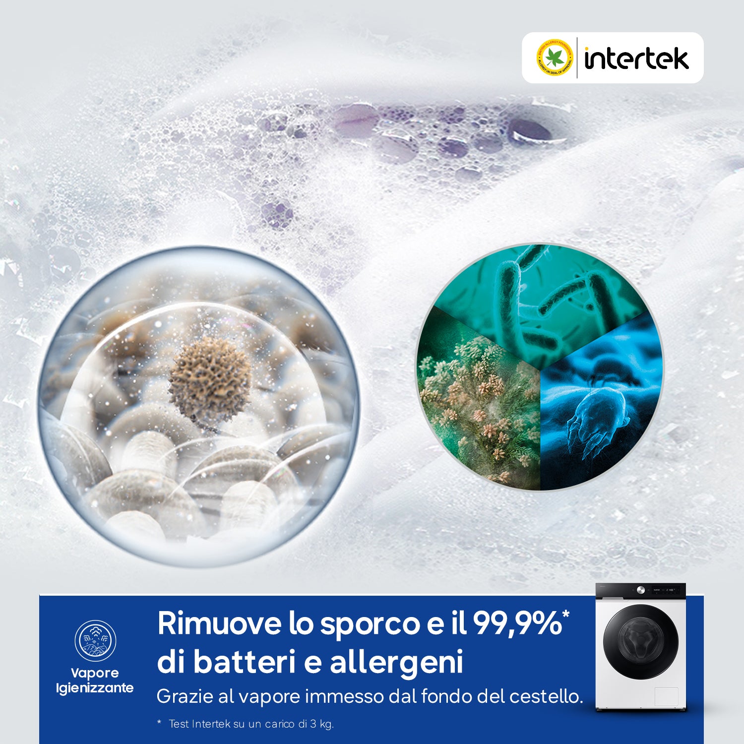 Samsung Lavatrice BESPOKE AI™ Ecodosatore 11Kg WW11DB7B94GEU3