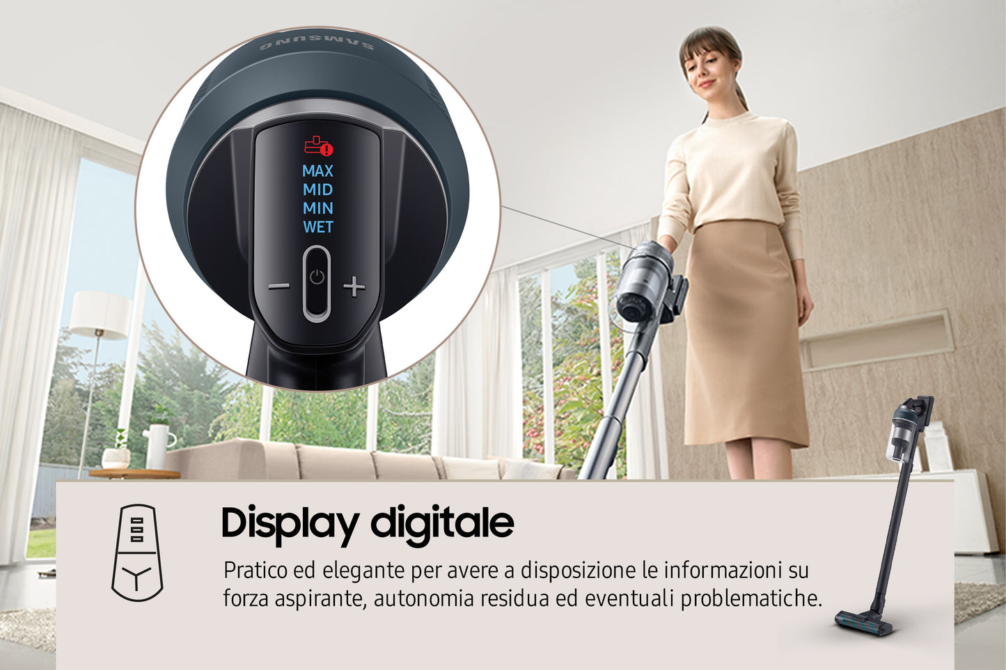 Samsung Aspirapolvere senza filo Jet™ 85 complete 210W VS20C8524TB