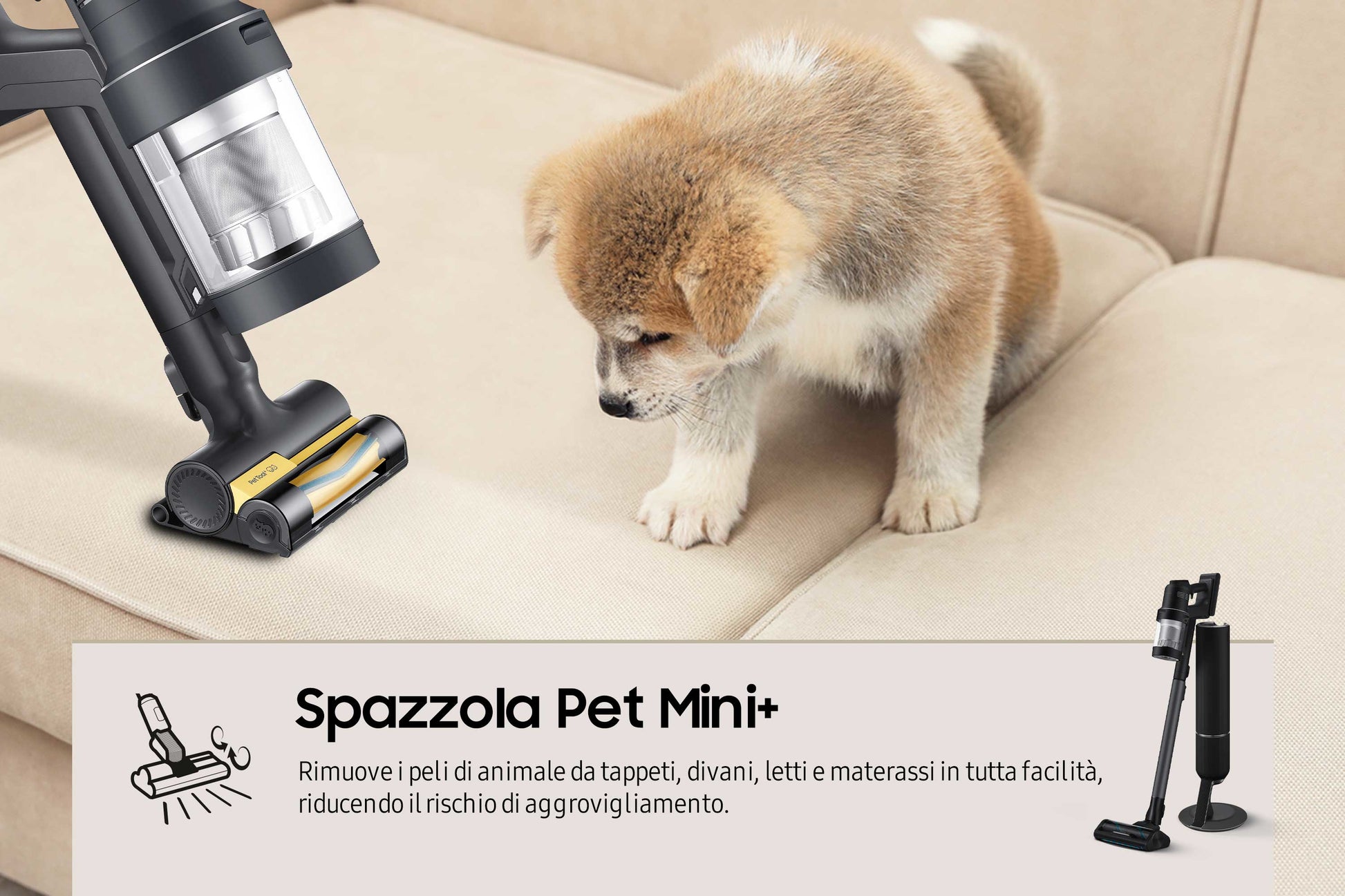 Samsung Aspirapolvere senza filo BESPOKE Jet™ AI complete extra 280W VS28C9784QK