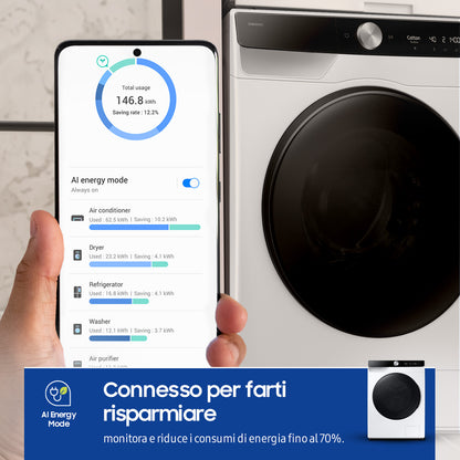 Samsung Lavasciuga AI Control Ecodosatore 9/6Kg WD90DG6B85BKU3