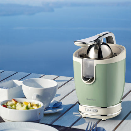Ariete 413 Spremiagrumi Elettrico con Leva - Salvagoccia - Motore Silenzioso - 85 Watt - Design Vintage - Verde