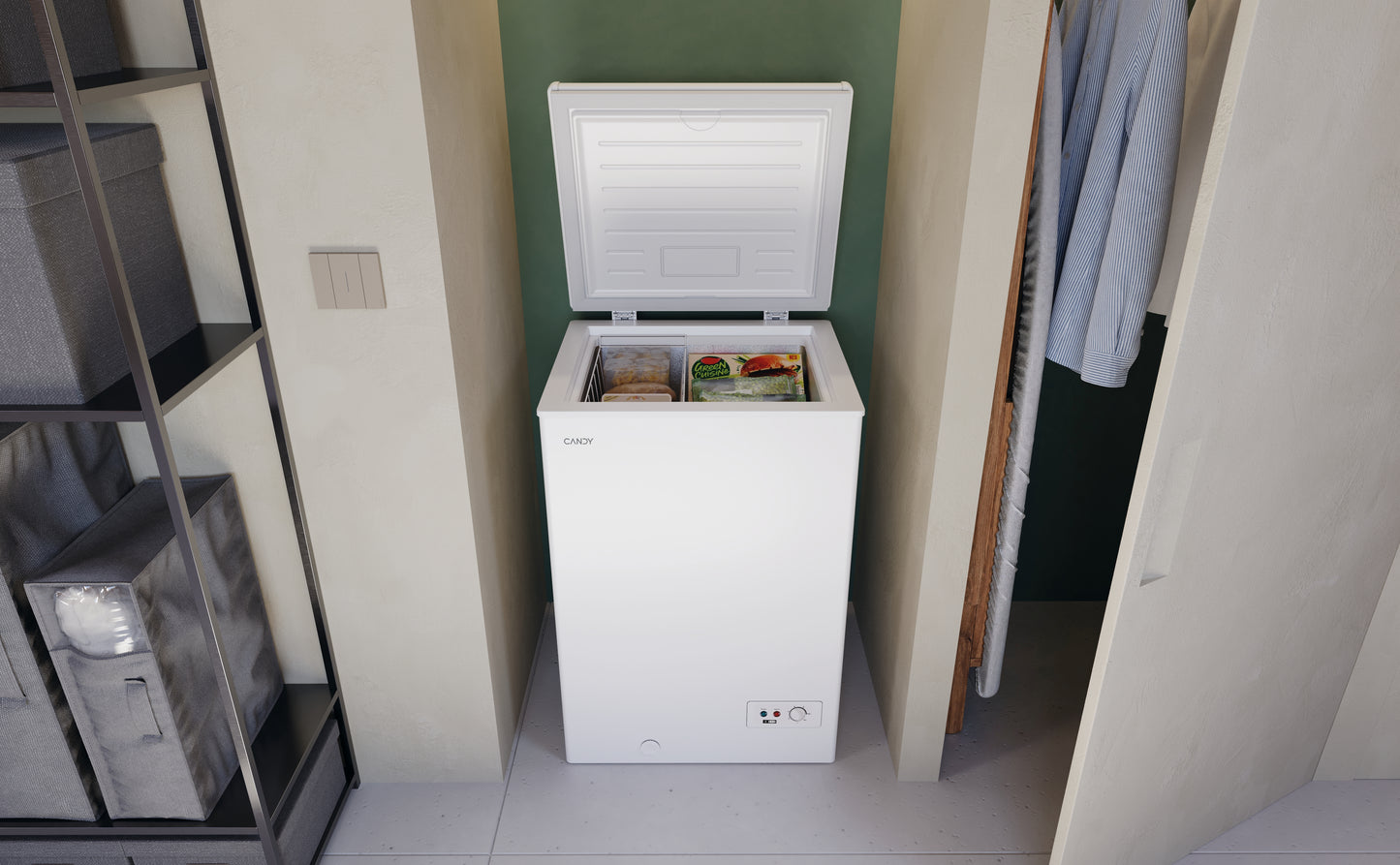 Candy CCHH 100E Congelatore a pozzo Libera installazione 97 L Bianco