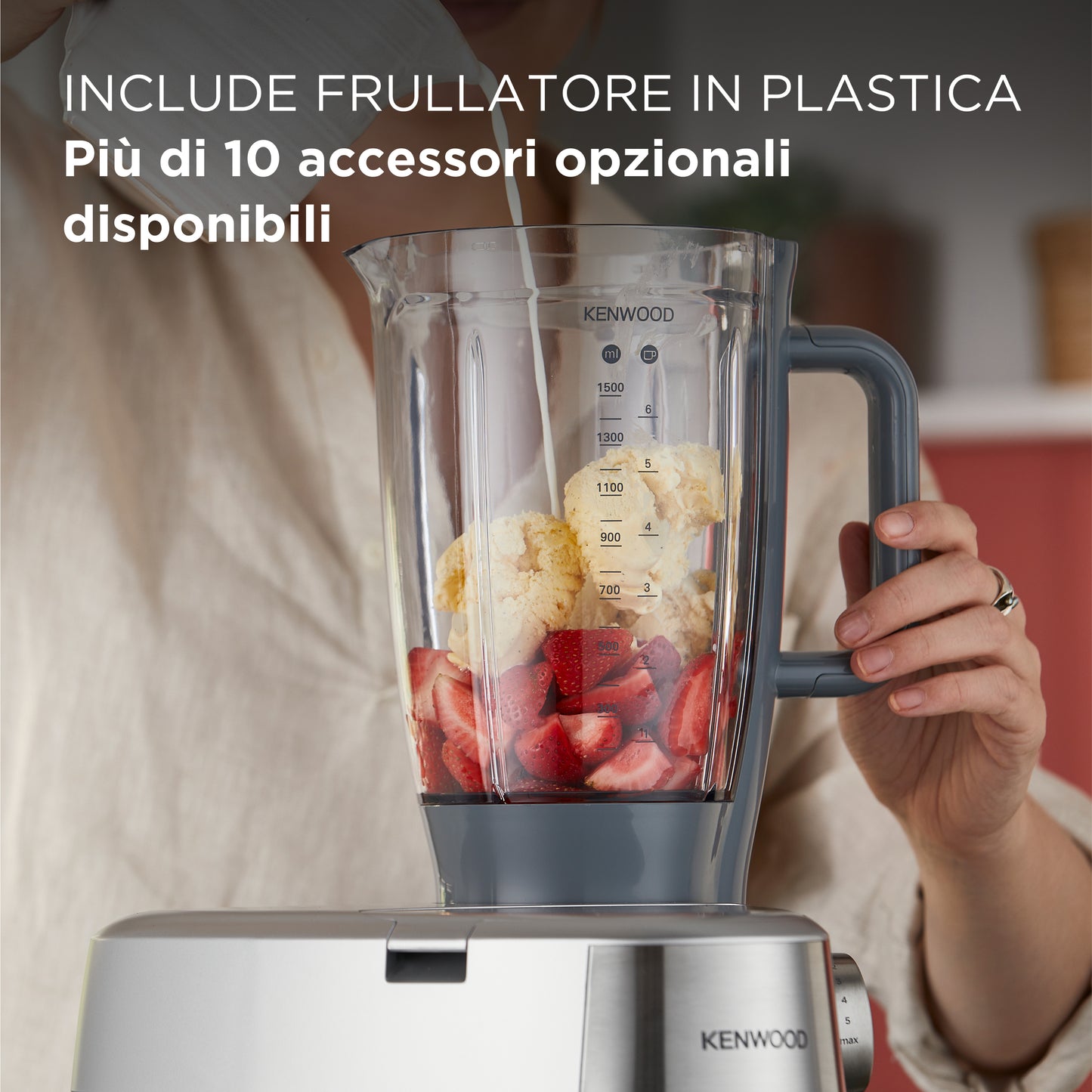 KENWOOD PED KHC29A0SI | CUCINA | PREPARAZIONE CIBI | IMPASTATORI | IMPASTATORE 1000W 4.3LT CIOT.INOX