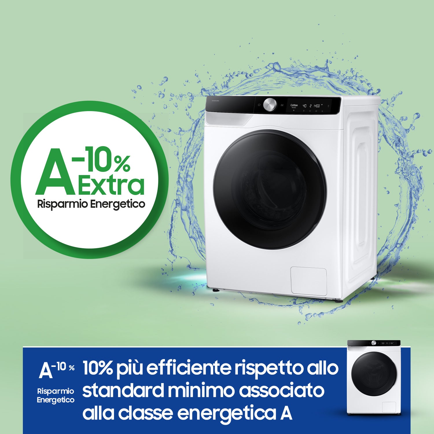 Samsung Lavasciuga AI Control Ecodosatore 9/6Kg WD90DG6B85BKU3