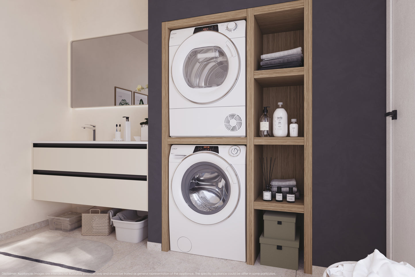 Candy RapidÓ , Lavatrice Carica Frontale 14 KG, Classe A, 1400 giri, Bianco, Inverter, Vapore, Wi-Fi, 9 Cicli Rapidi, RO14146DWMCT/1-S