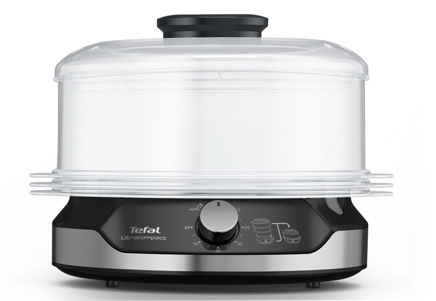 TEFAL PED VC2048 | CUCINA | COTTURA CIBI | VAPORIERA | VAPORIERA 800W 3VASCHETTE 9LT NERO
