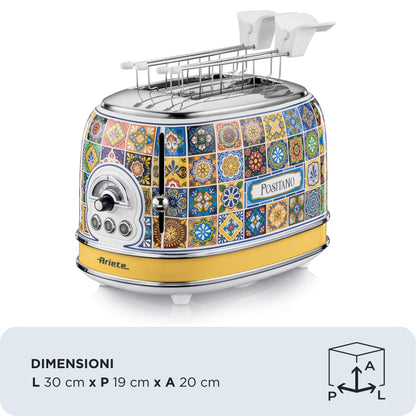 ARIETE PED 155POSITANO | CUCINA | COTTURA CIBI | TOSTAPANE/TOSTAFETTE | TOSTAPANE 810W 6LIVELLI 2SCO