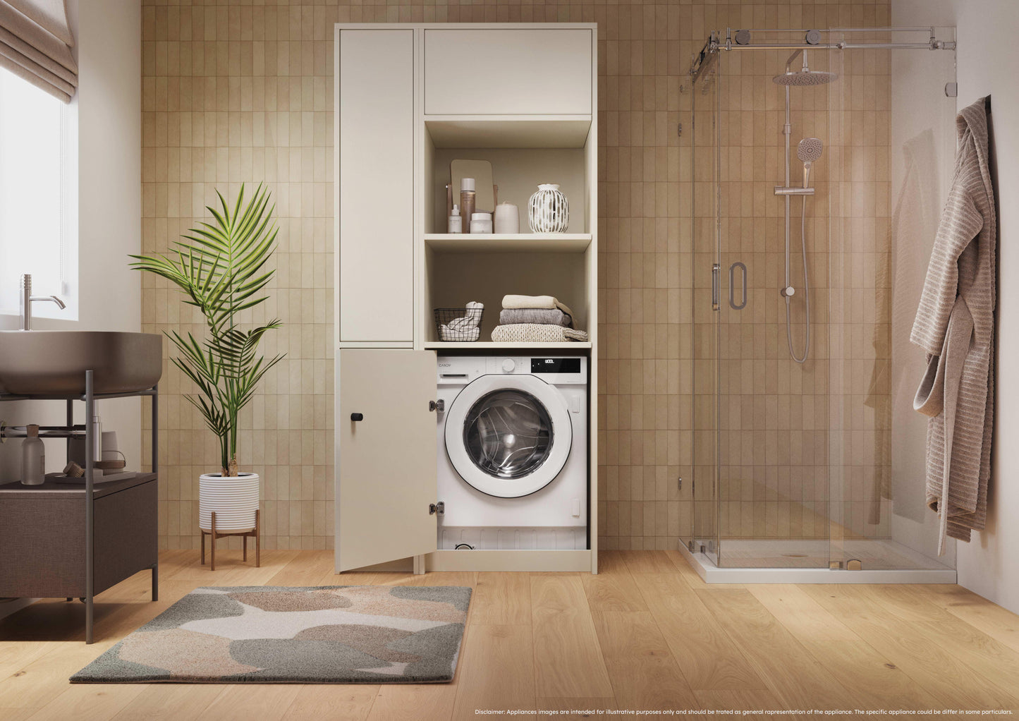 CANDY BI BC448M4D8J-S|31801220|Lavabiancheria da incasso,capacita' di carico 8 kg ; classe  A