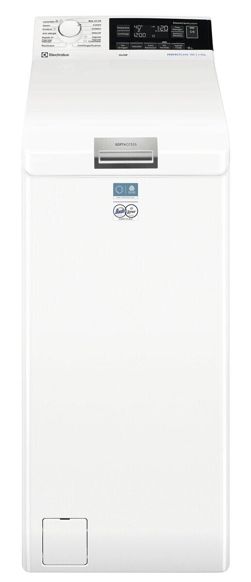 ELECTROLUX BIANCO EW7T337A | LAVATRICI | LAVATRICI CARICO DALL'ALTO | LAV. C/ALTO 7-7,99KG | LAV.C/A