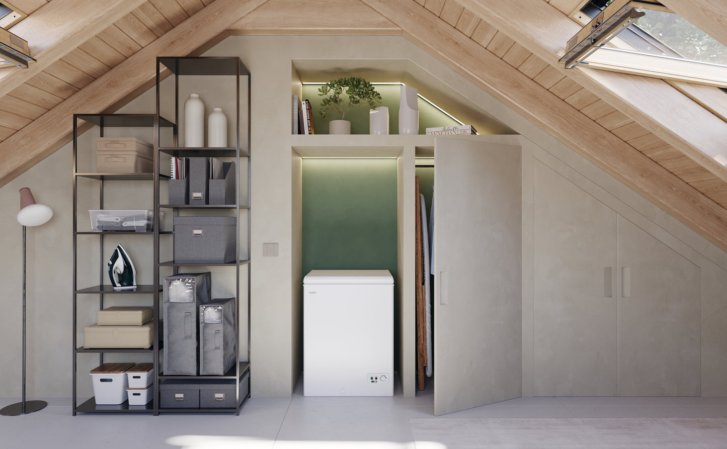 Candy CCHH 145E Congelatore a pozzo Libera installazione 137 L Bianco