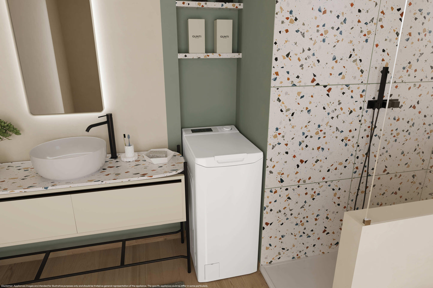 CANDY BIANCO TCA473D3S | LAVATRICI | LAVATRICI CARICO DALL'ALTO | LAV. C/ALTO 7-7,99KG | LAV.C/ALTO