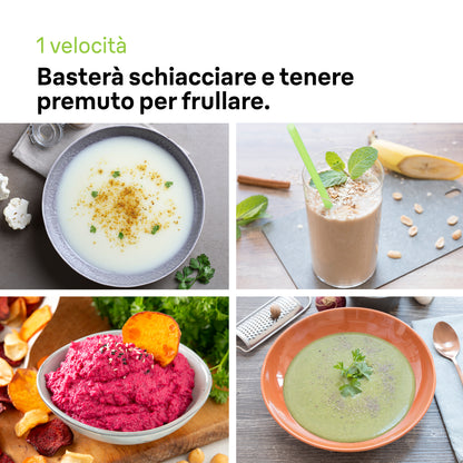 BRAUN PED MQ10201M | CUCINA | PREPARAZIONE CIBI | FRULLATORE A IMMERSIONE | MINIPIMER 450W 0.6LT MUL