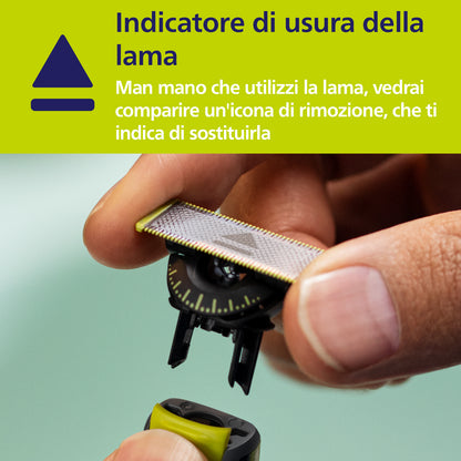 PHILIPS PED QP6652 | CURA PERSONA | RASATURA | REGOLA BARBA | REG.BARB/CORP.RIC.20LUNG.W&D C/BASE ON