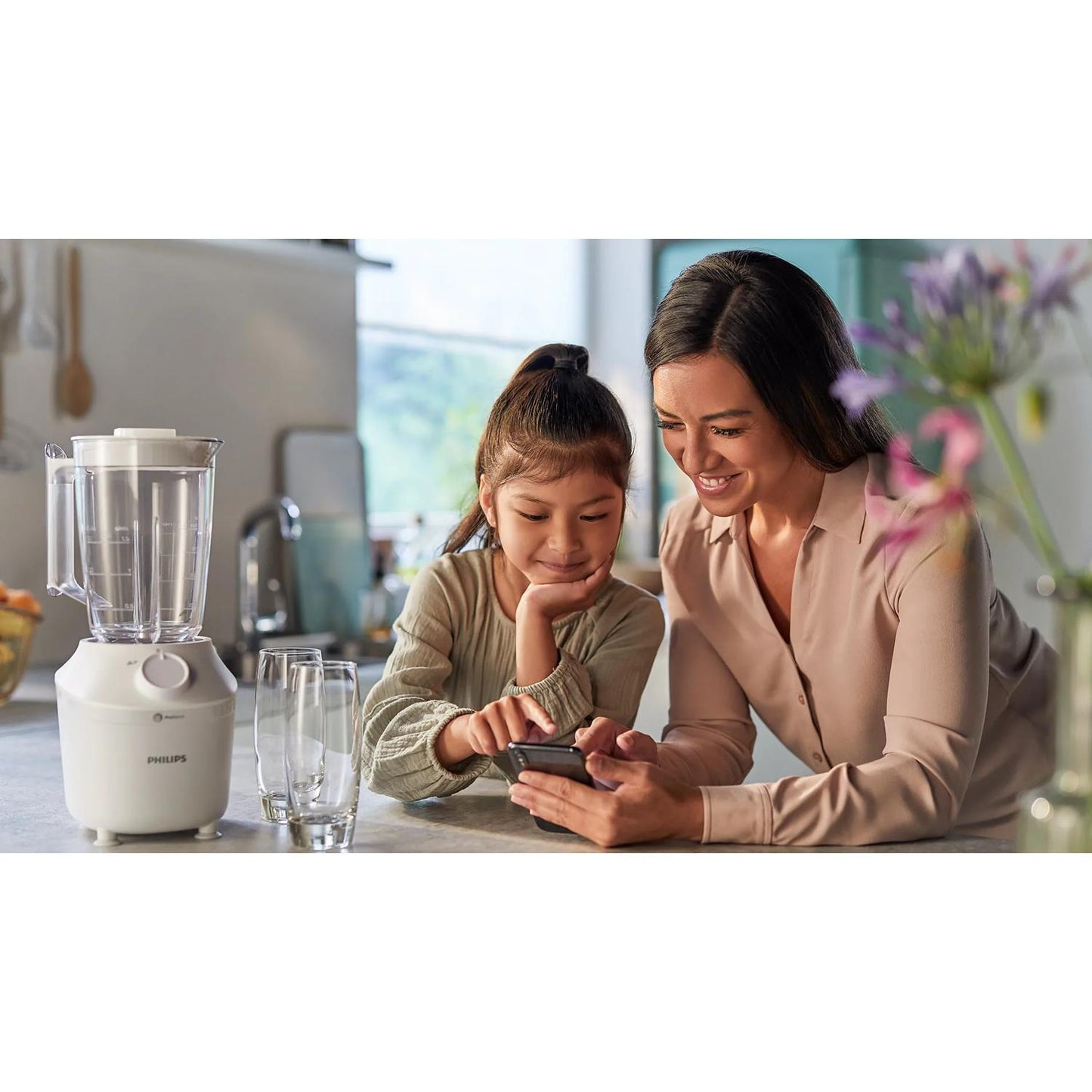 PHILIPS PED HR2041 | CUCINA | PREPARAZIONE CIBI | FRULLATORI | FRULLATORE 450W 1VEL+PULSE 1.9LT BIAN