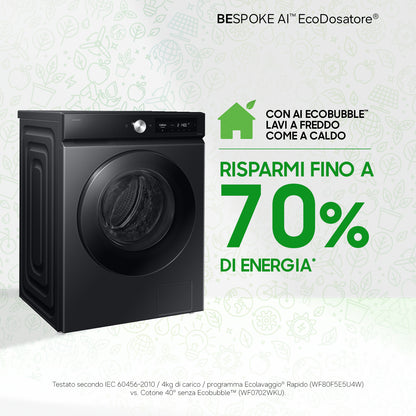 Samsung WD11DG6B85BK lavasciuga Libera installazione Caricamento frontale Bianco