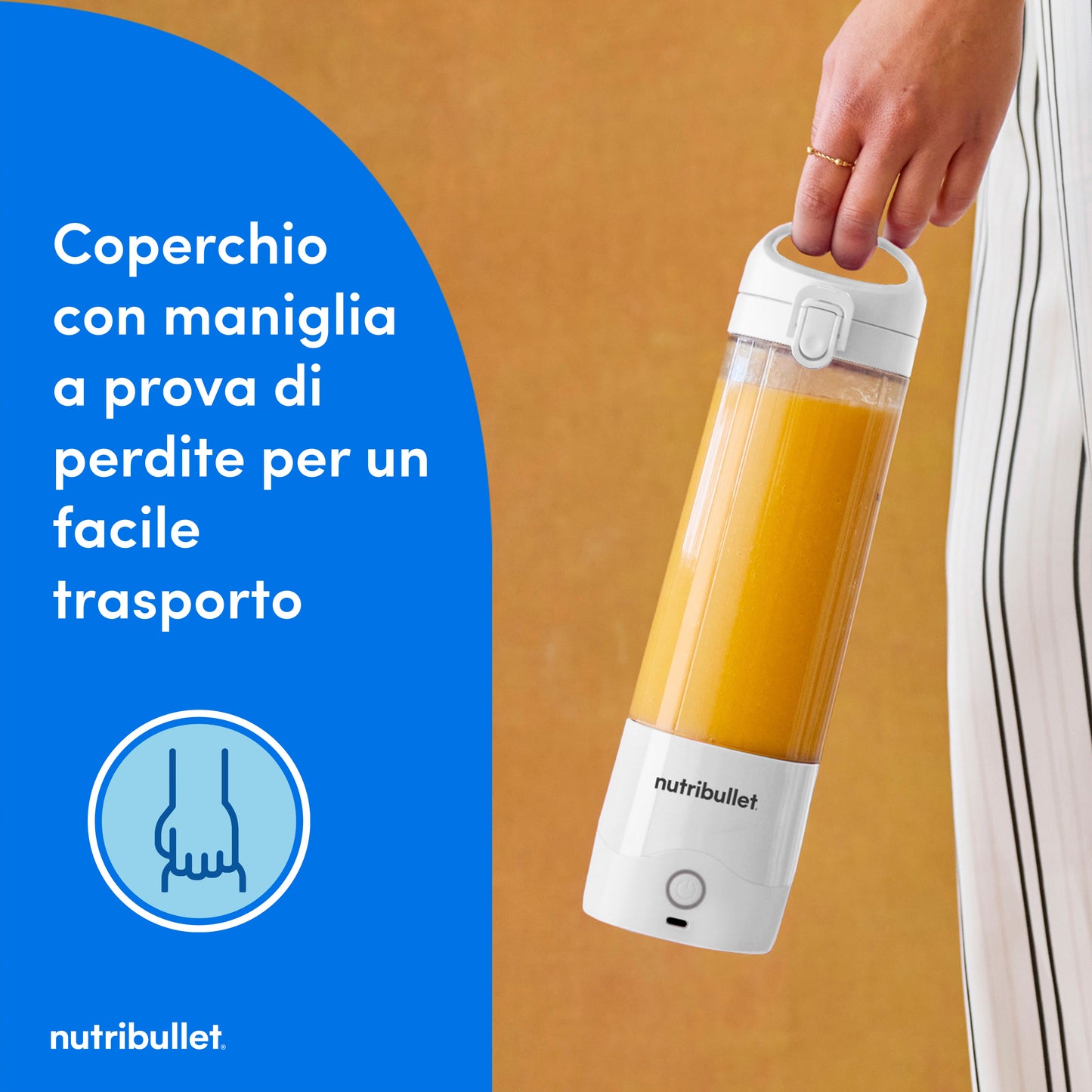 NUTRIBULLET PED NBP003W | CUCINA | PREPARAZIONE CIBI | FRULLATORI | FRULLATORE PORTATILE WLSS BICCH.