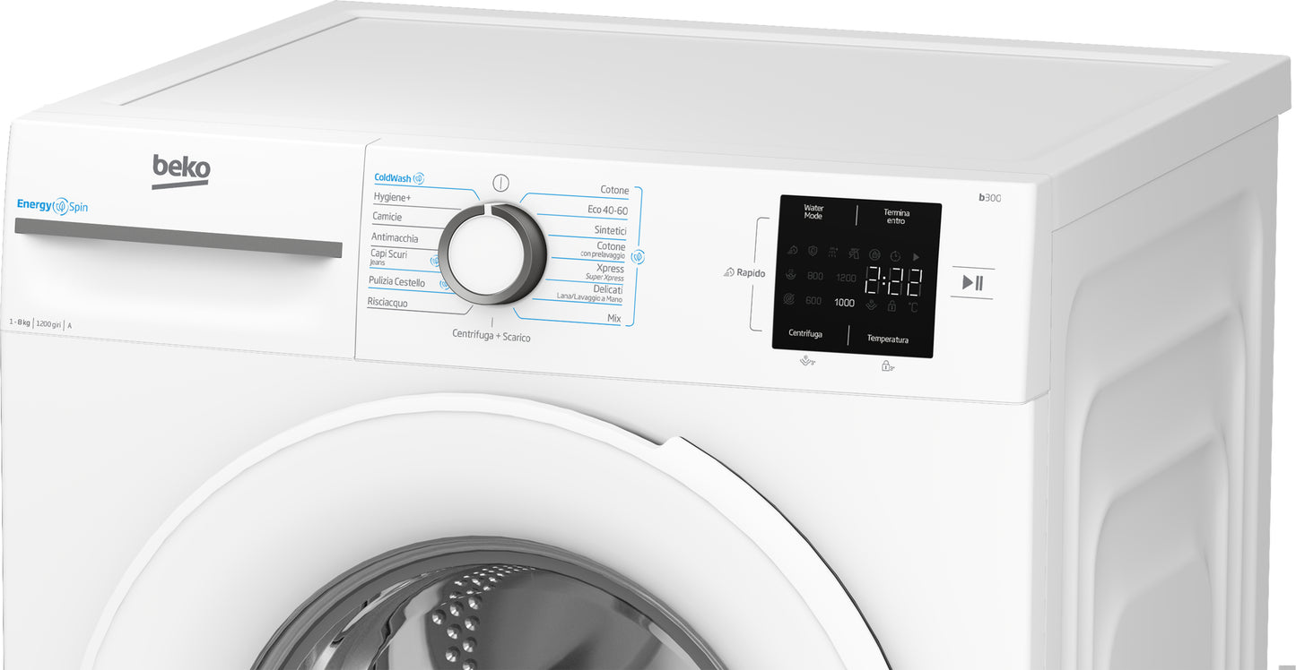 BEKO BIANCO BMWU3821W | LAVATRICI | LAVATRICI CARICO FRONTALE | LAV. C/FRONTALE 8-8,99KG | LAV.C/FRO