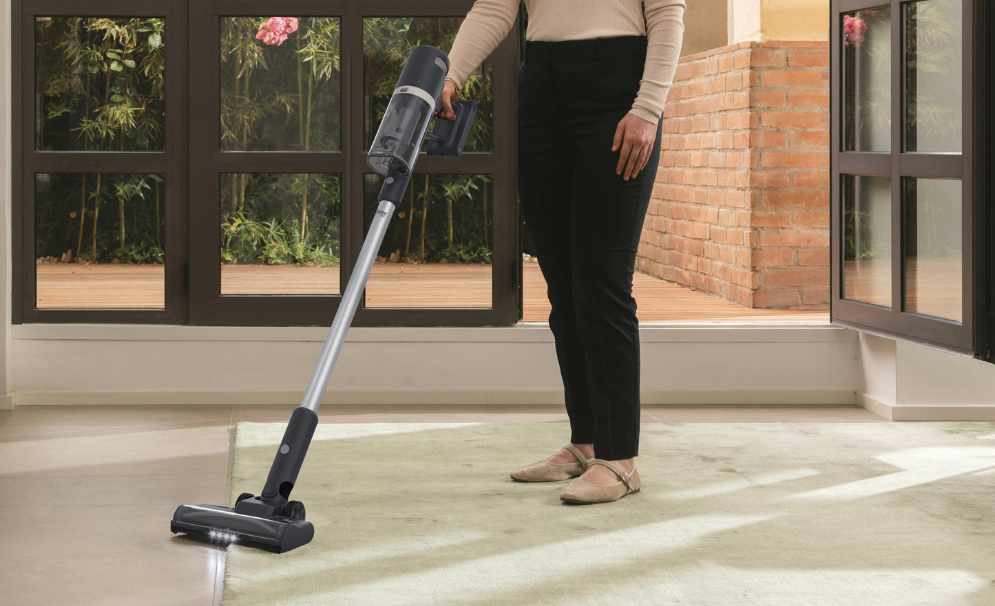 Hoover HFG10H 011 Aspirapolvere elettrica Batteria Secco HEPA Senza sacchetto 0,55 L 200 W Blu, Grigio 2,6 Ah
