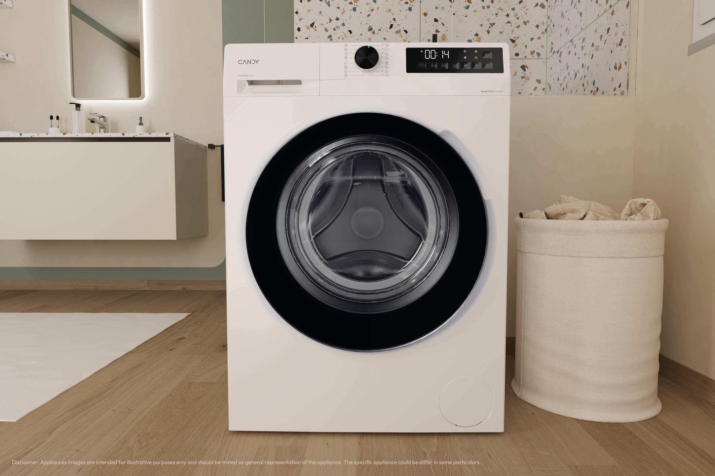 CANDY BIANCO GD26SSB6S | LAVATRICI | LAVATRICI PROFONDITA' RIDOTTA | LAV.SLIM FINO 48CM 6-6,99KG | L