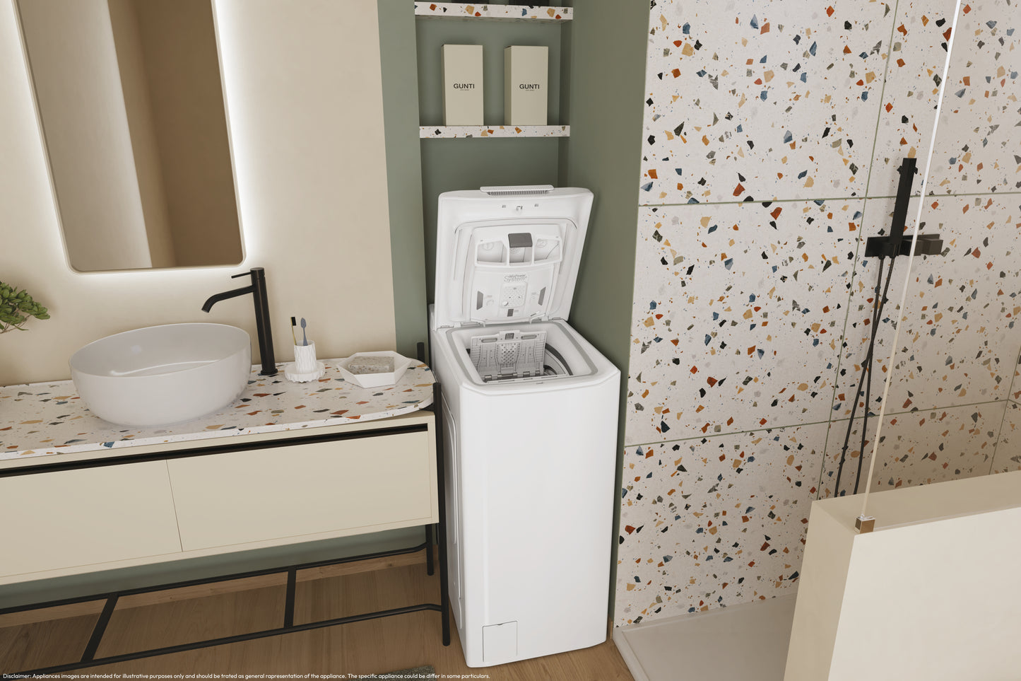 CANDY BIANCO TCA473D3S | LAVATRICI | LAVATRICI CARICO DALL'ALTO | LAV. C/ALTO 7-7,99KG | LAV.C/ALTO