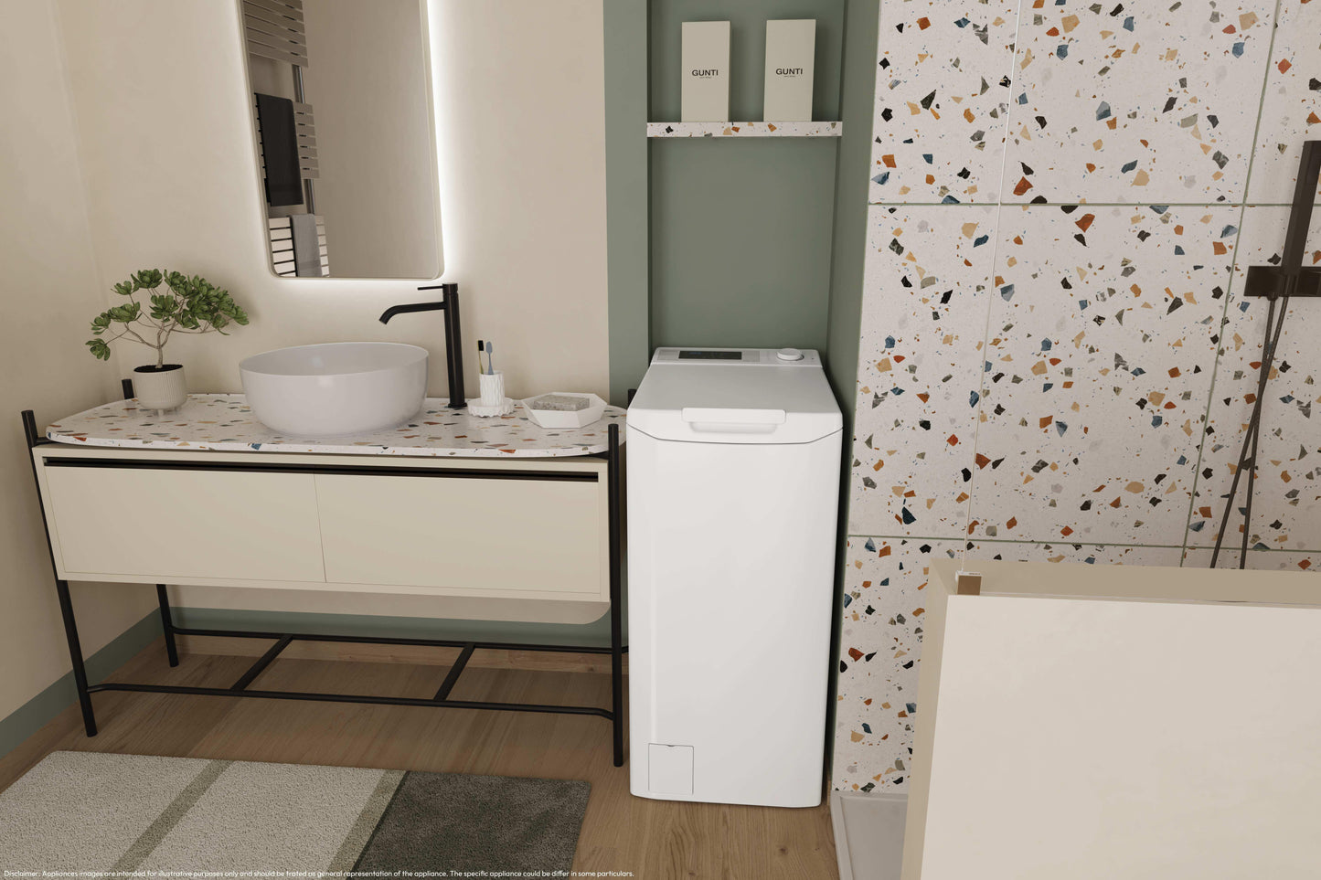 CANDY BIANCO TCA473D3S | LAVATRICI | LAVATRICI CARICO DALL'ALTO | LAV. C/ALTO 7-7,99KG | LAV.C/ALTO