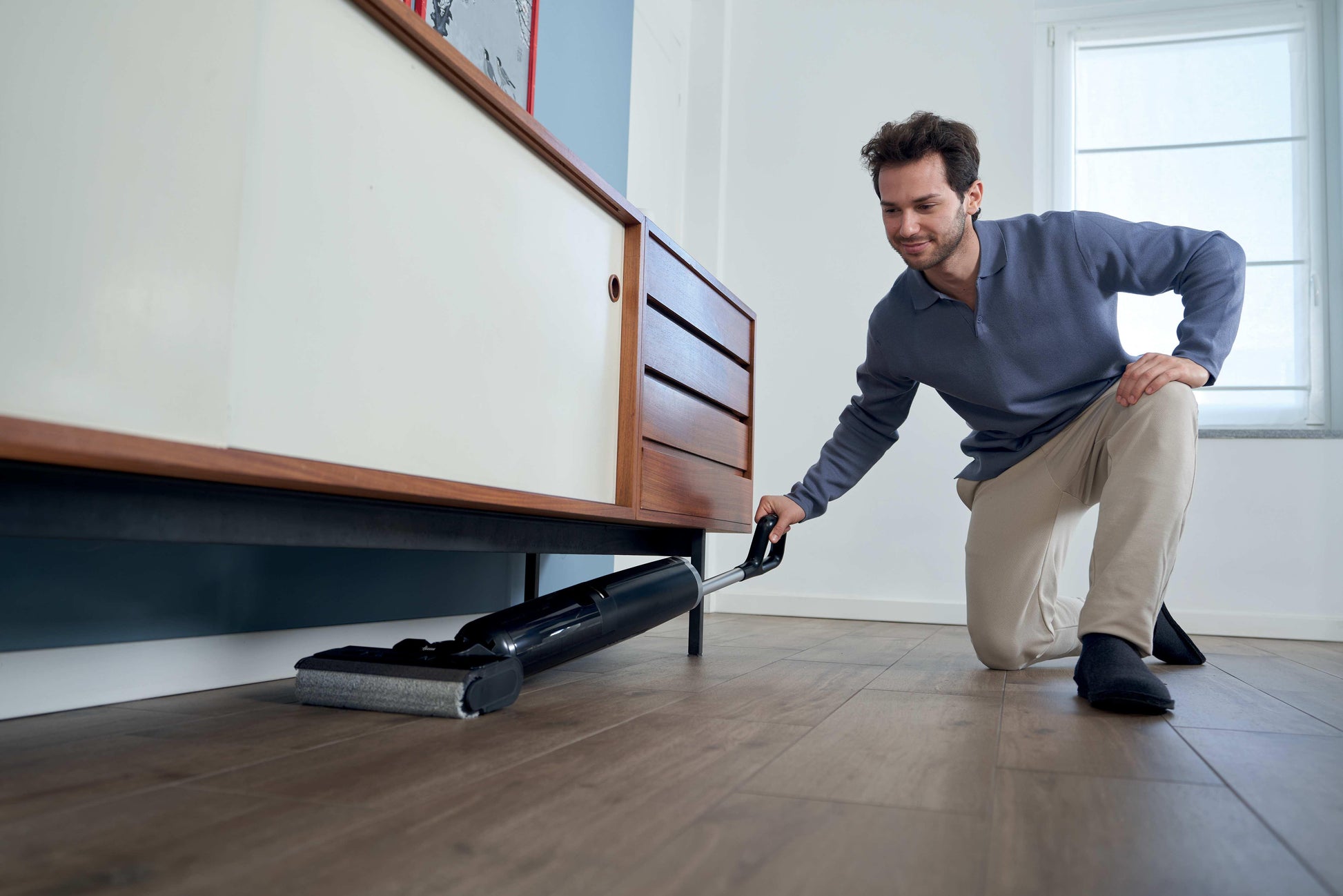 Hoover HW300 011 Aspirapolvere a bastone 2 in 1 Batteria Secco e bagnato HEPA Senza sacchetto 0,5 L 220 W Nero, Argento