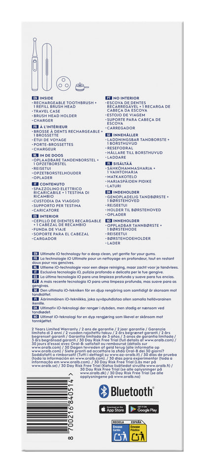 ORAL-B PED IO5SFORESTGREEN | CURA PERSONA | ORAL CARE | SPAZZOLINI ELETTRICI | SPAZZ.ELETT.5MOD.BT+T