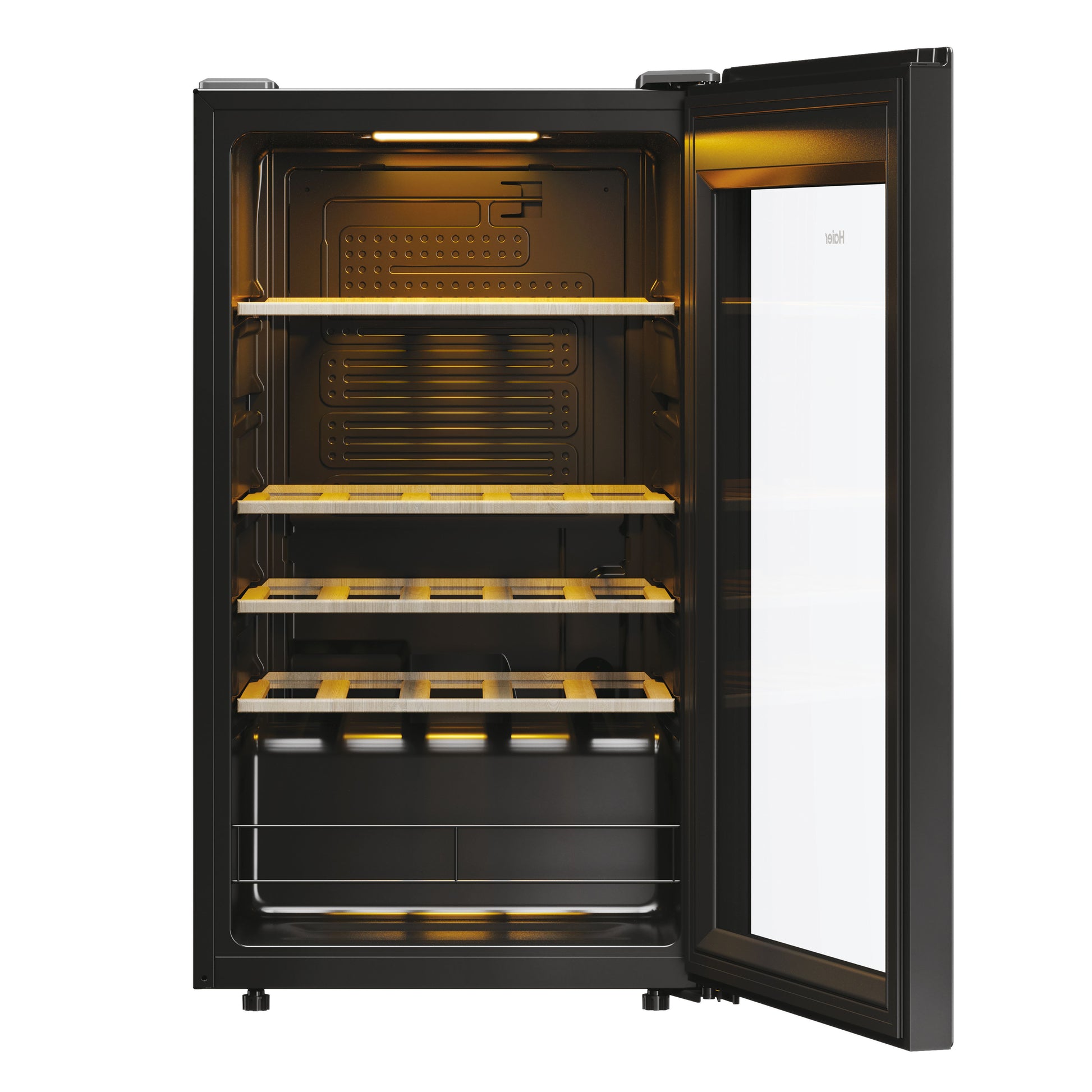 Haier Wine Bank 50 Serie 3 HWS34GGH1 Cantinetta vino con compressore Libera installazione Nero 34 bottiglia/bottiglie