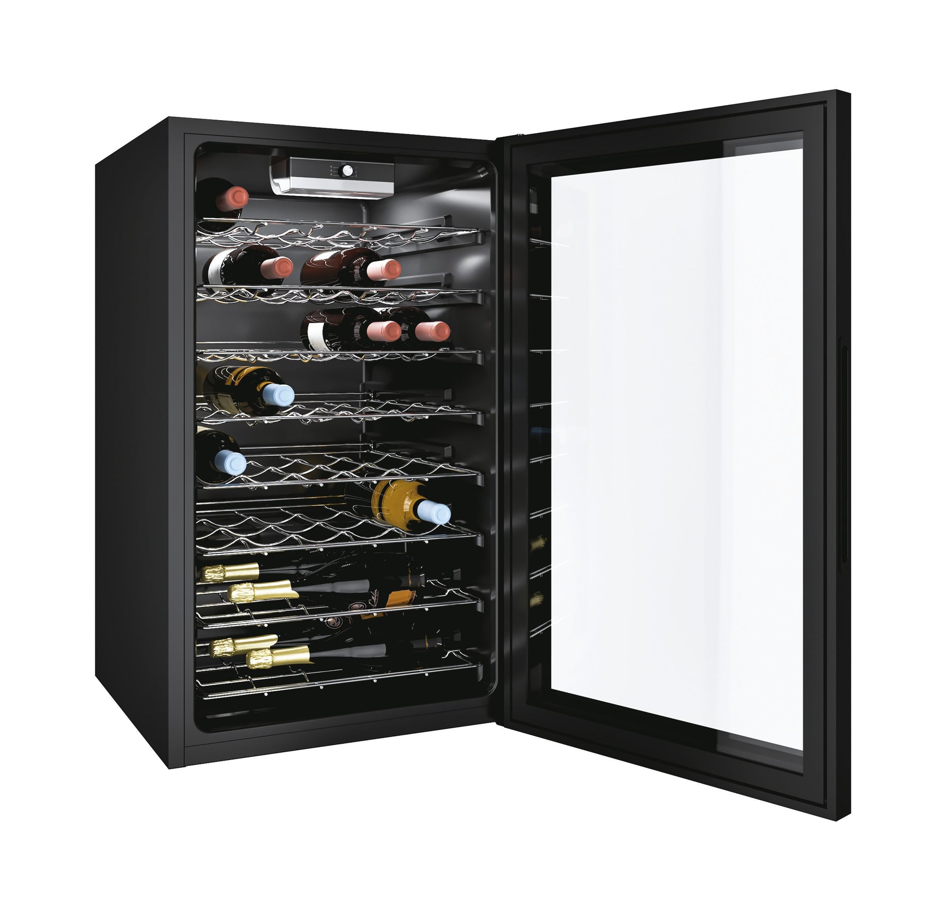 Candy DiVino CWC 150 EM/NF Cantinetta vino con compressore Libera installazione Nero 41 bottiglia/bottiglie