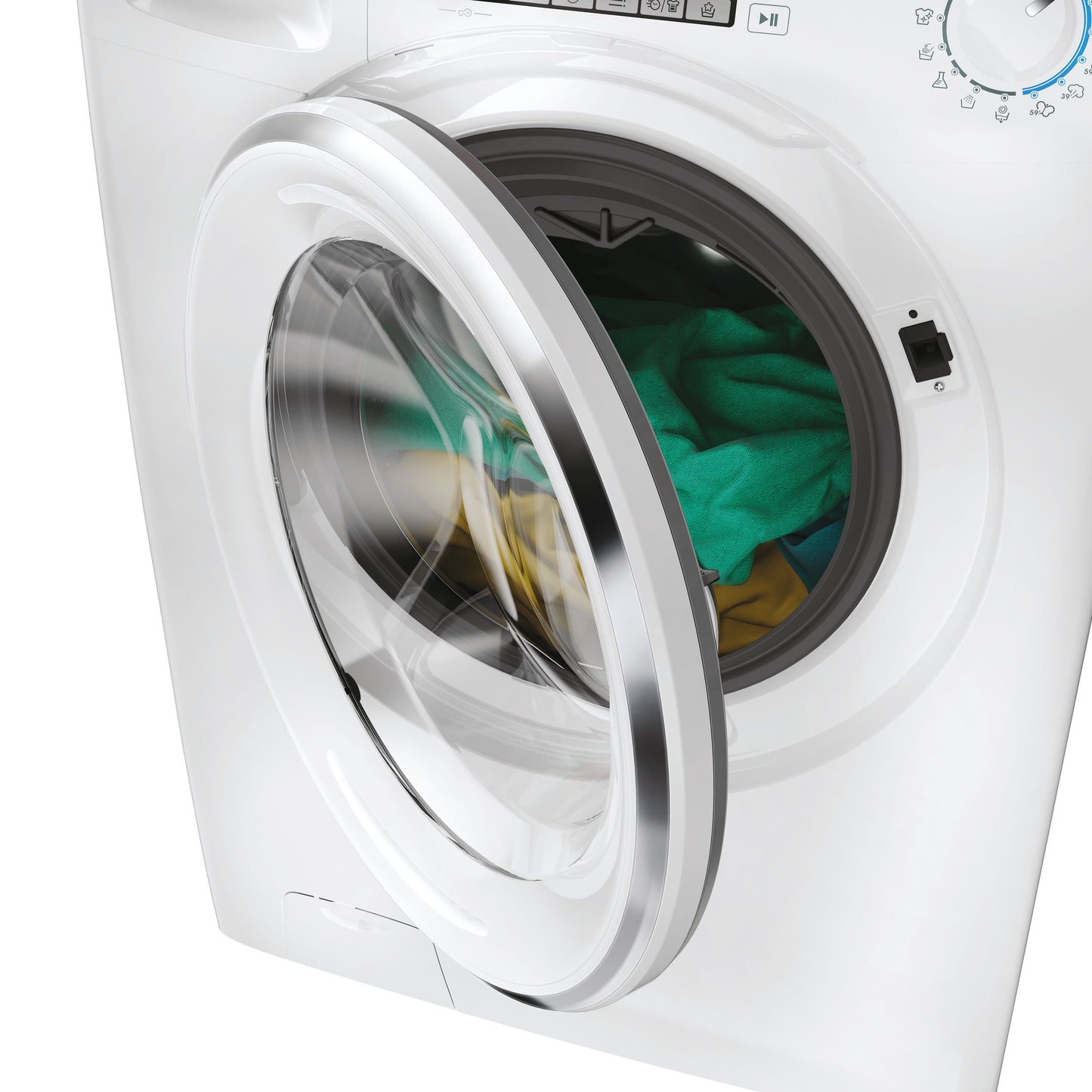 Candy Smart Pro Inverter, Lavatrice Carica Frontale 10 KG, 10% più efficente della classe A, 1600 giri, Bianco, Inverter, Vapore, Wi-Fi, CSO 6106TWMC6/1-S