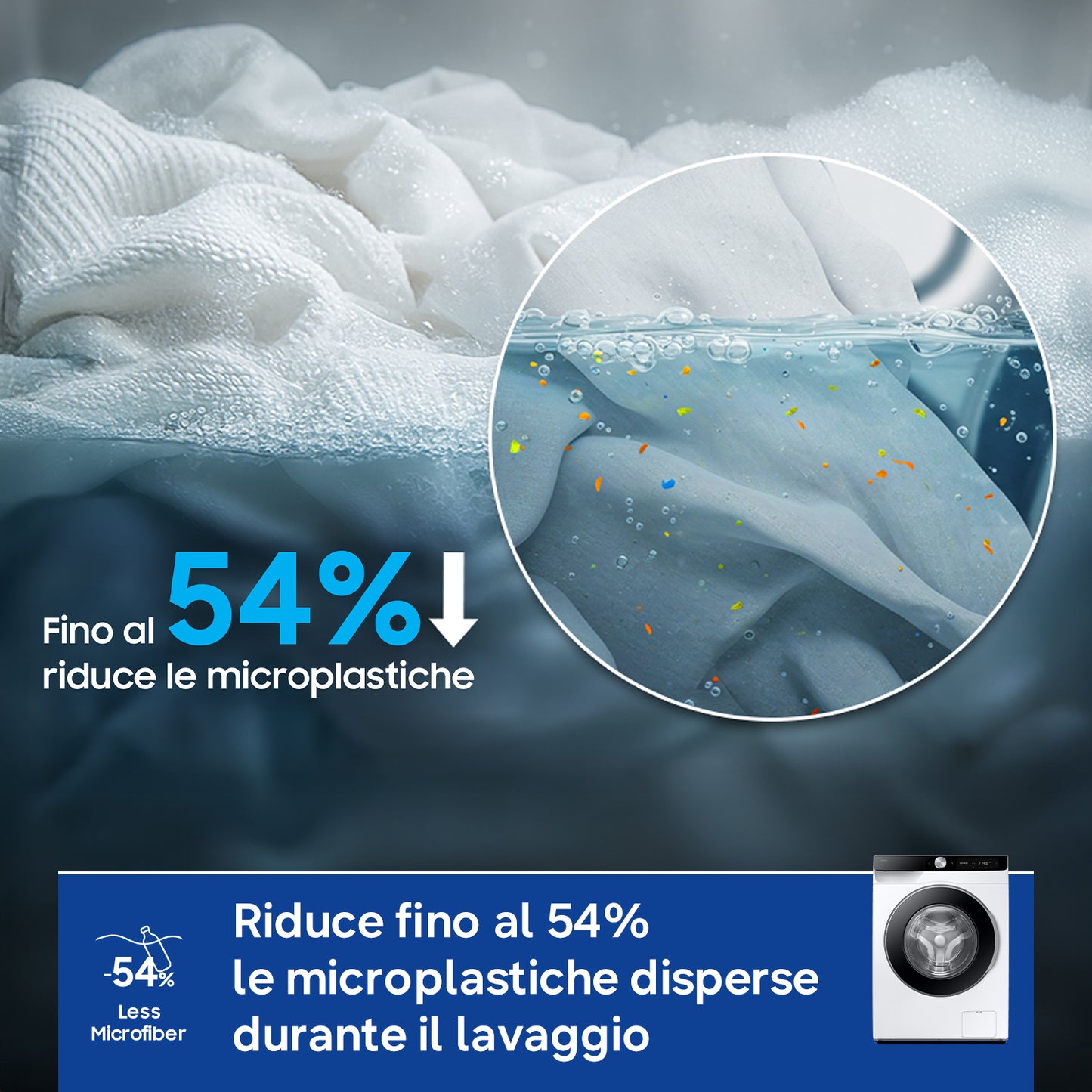 Samsung WW90DG6G94LKU3 lavatrice Caricamento frontale 9 kg 1400 Giri/min Bianco