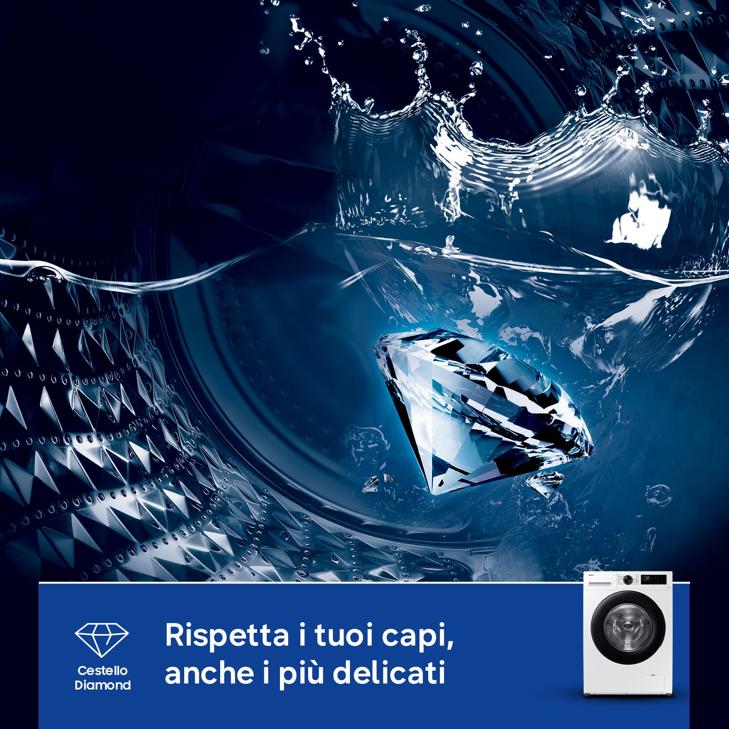 Samsung Lavatrice Crystal Clean 11 Kg WW11DG5B25AEET