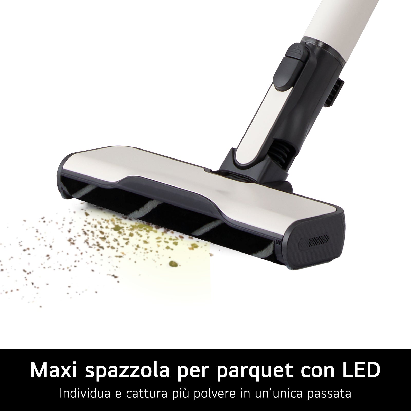 LG CordZero A9K Lite, Aspirapolvere Kompressor 220W, 60 min, 1 spazzola + 2 accessori, Filtro 5 strati, Wi-Fi, Beige