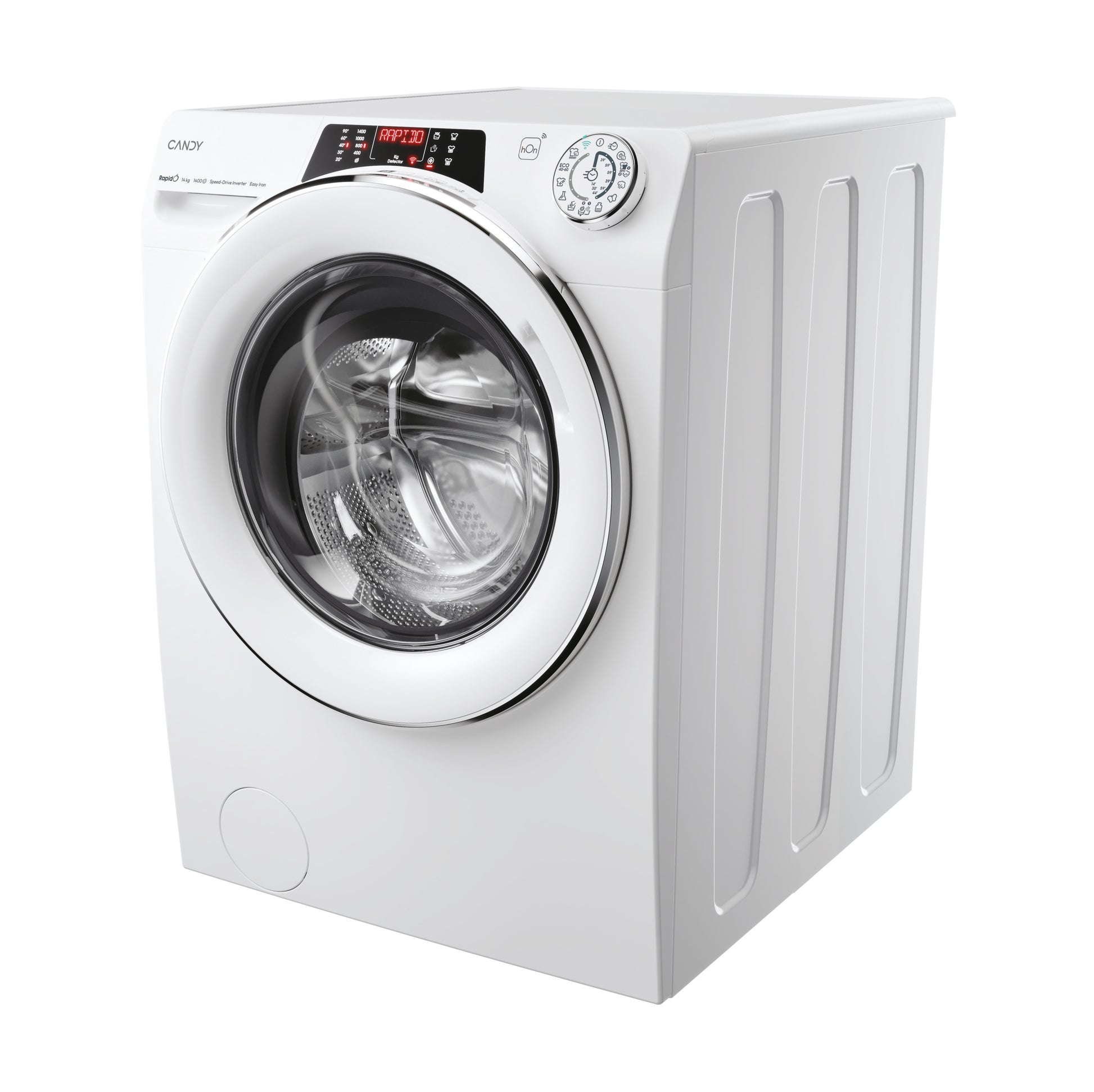 Candy RapidÓ , Lavatrice Carica Frontale 14 KG, Classe A, 1400 giri, Bianco, Inverter, Vapore, Wi-Fi, 9 Cicli Rapidi, RO14146DWMCT/1-S
