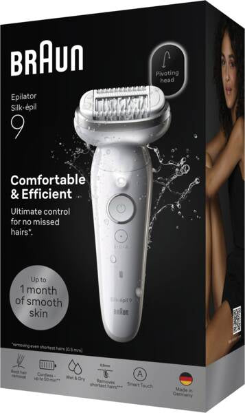 BRAUN PED SES9000 | CURA PERSONA | EPILATORI | EPILATORI NORMALI | EPILATORE WET&DRY 40PINZE BIANCO/