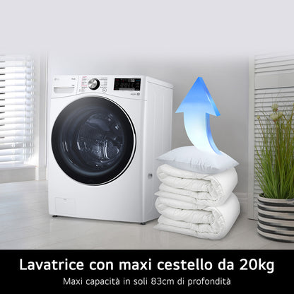 LG BIANCO F0P3020TSWC | LAVATRICI | LAVATRICI CARICO FRONTALE | LAV. C/FRONTALE 12KG-MORE | LAV.C/FR